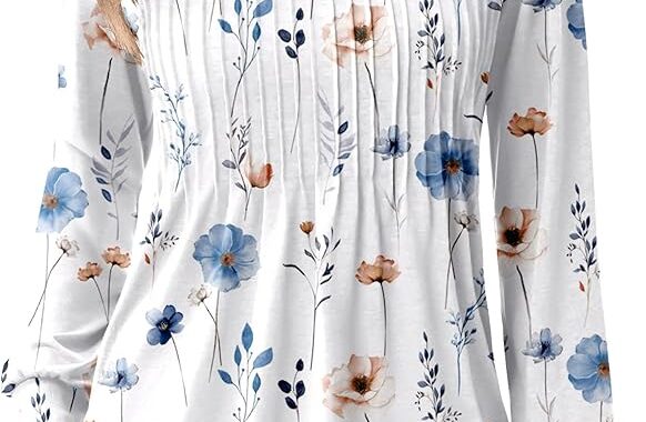 Zeagoo 2025 Fall Boho Floral V-Neck Tunic Blouse: Honest